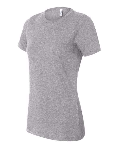 BELLA + CANVAS Women’s Relaxed Fit Heather CVC Tee - Side
