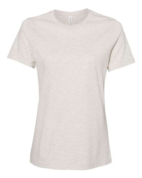 Women’s Relaxed Fit Heather CVC Tee - Heather Prism Natural Front