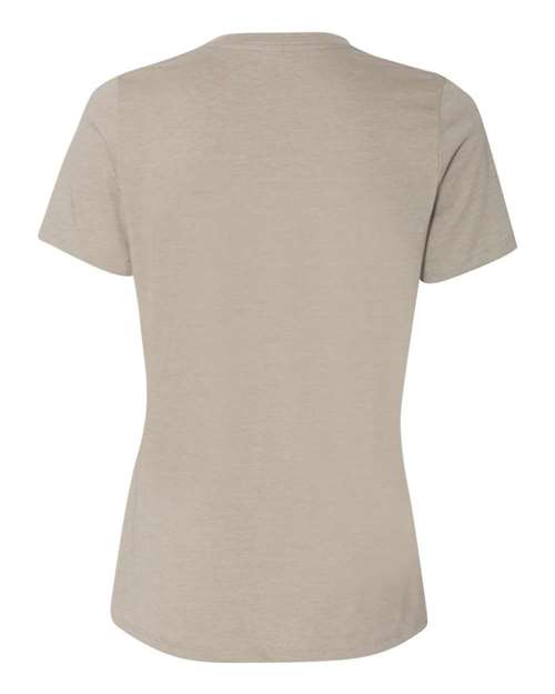 Women’s Relaxed Fit Heather CVC Tee - Heather Stone Back