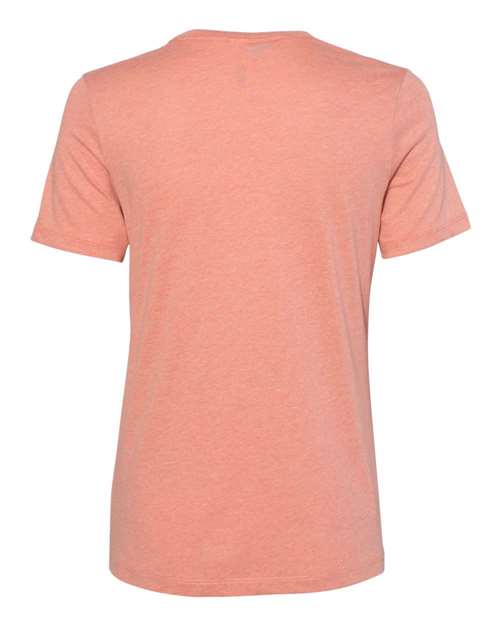 Women’s Relaxed Fit Heather CVC Tee - Heather Sunset Back