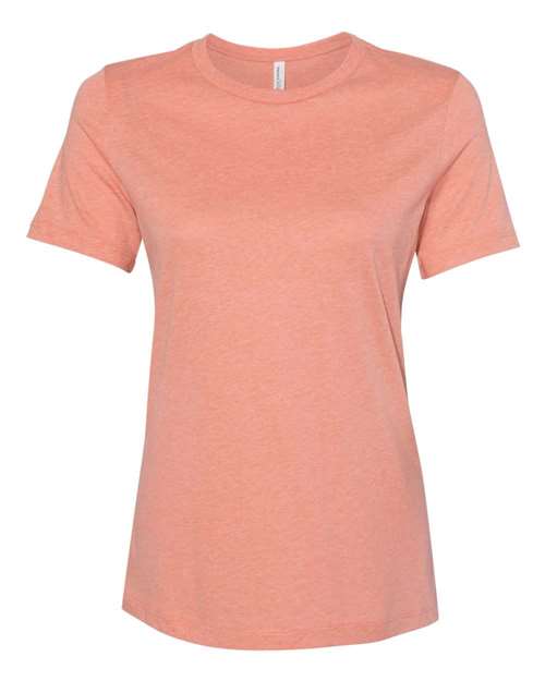 Women’s Relaxed Fit Heather CVC Tee - Heather Sunset Front