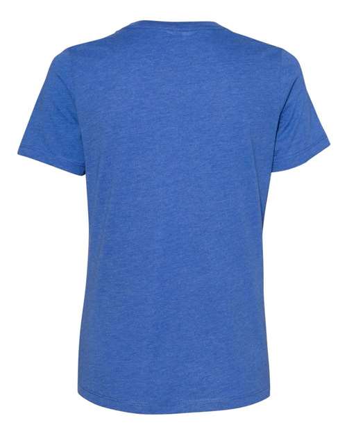 Women’s Relaxed Fit Heather CVC Tee - Heather True Royal Back