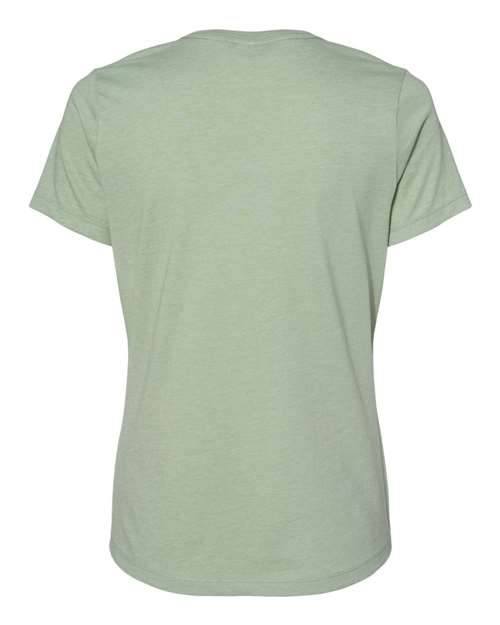 Women’s Relaxed Fit Heather CVC Tee - Heather Sage Back