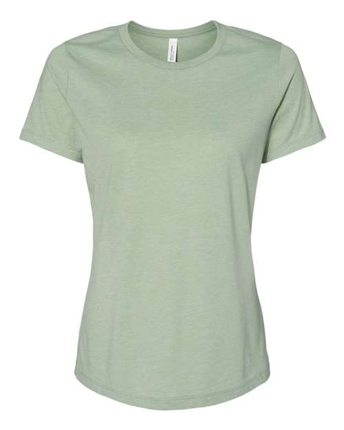 Women’s Relaxed Fit Heather CVC Tee - Heather Sage Front
