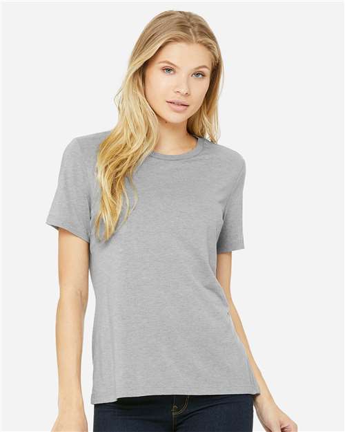BELLA + CANVAS Women’s Relaxed Fit Triblend Tee - Model Front