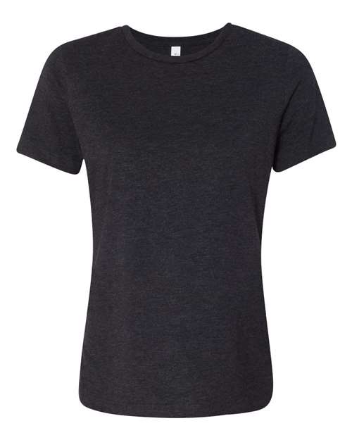 Women’s Relaxed Fit Triblend Tee - Charcoal Black Triblend Front