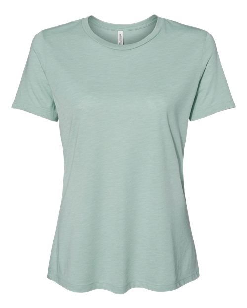 Women’s Relaxed Fit Triblend Tee - Dusty Blue Triblend Front