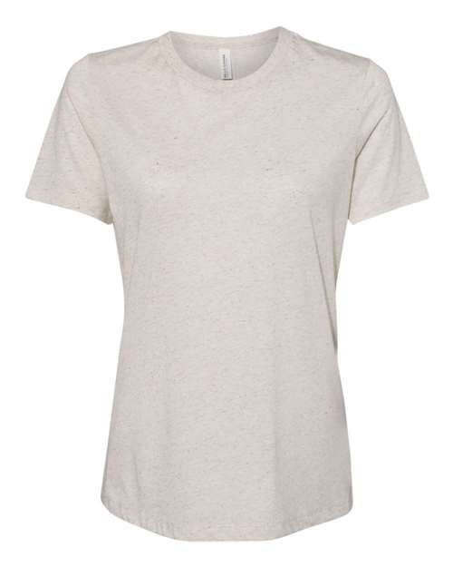 Women’s Relaxed Fit Triblend Tee - Oatmeal Triblend Front