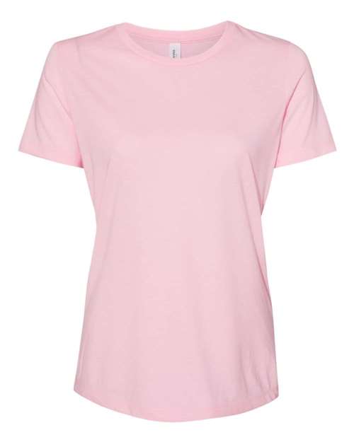 Women’s Relaxed Fit Triblend Tee - Pink Triblend Front