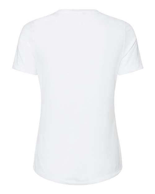 Women’s Relaxed Fit Triblend Tee - Solid White Triblend Back