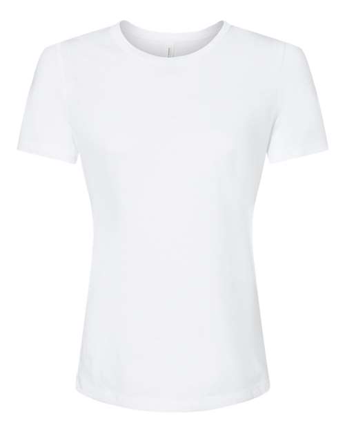 Women’s Relaxed Fit Triblend Tee - Solid White Triblend Front