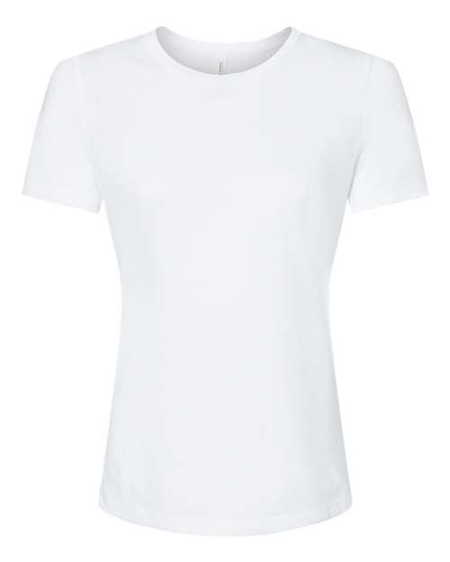 BELLA + CANVAS Women’s Relaxed Fit Triblend Tee - Solid White Triblend Front