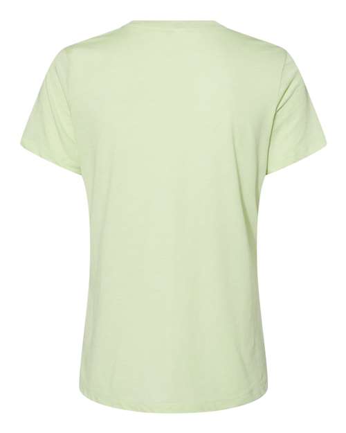 Women’s Relaxed Fit Triblend Tee - Spring Green Triblend Back