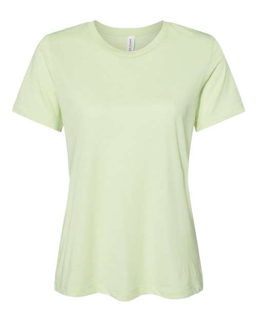 Women’s Relaxed Fit Triblend Tee - Spring Green Triblend Front