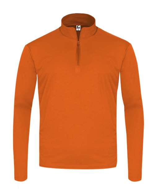 Youth Quarter-Zip Pullover - Burnt Orange Front