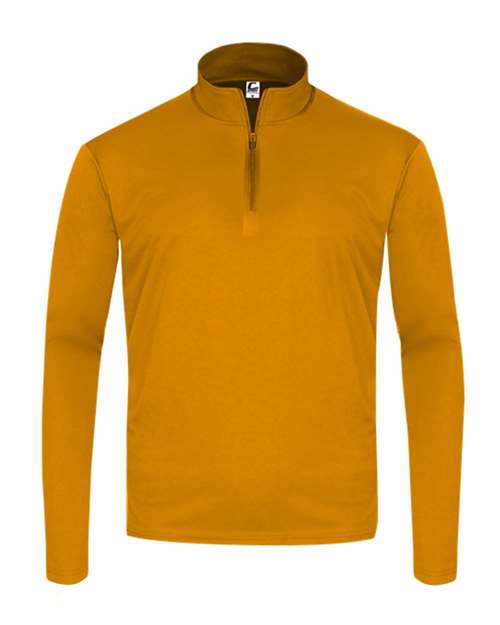 Youth Quarter-Zip Pullover - Gold Front