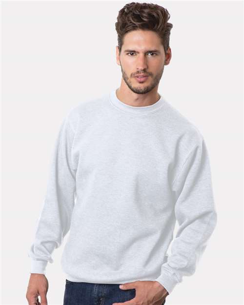 Unisex USA-Made Crewneck Sweatshirt - White Front