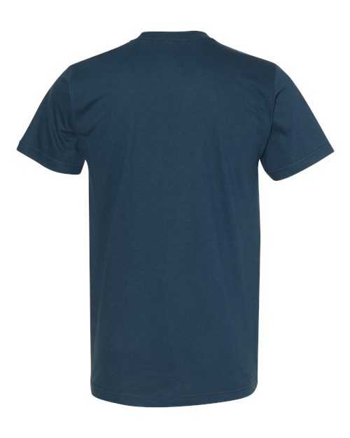 Unisex Fine Jersey Tee - Sea Blue Back