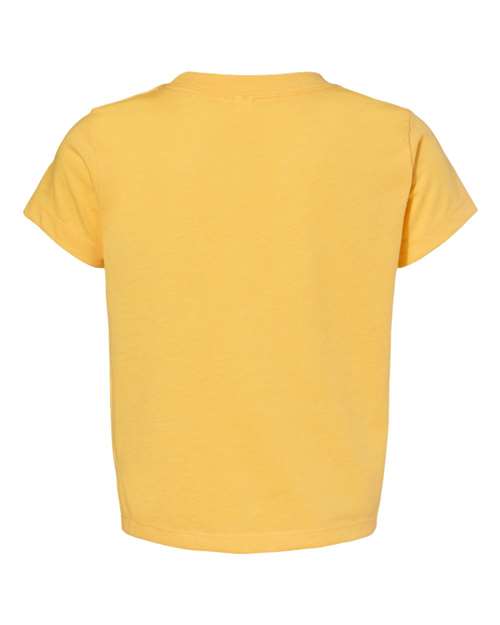 Toddler Jersey Tee - Heather Yellow Gold Back