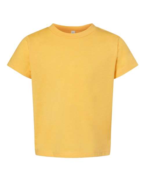Toddler Jersey Tee - Heather Yellow Gold Front