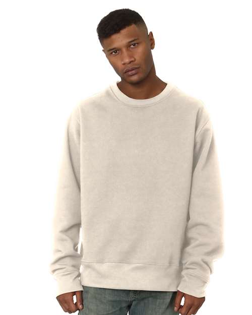 Unisex USA-Made Super Heavy Oversized Crewneck Sweatshirt - Cream Front