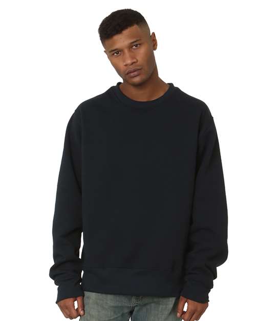 Unisex USA-Made Super Heavy Oversized Crewneck Sweatshirt - Navy Front