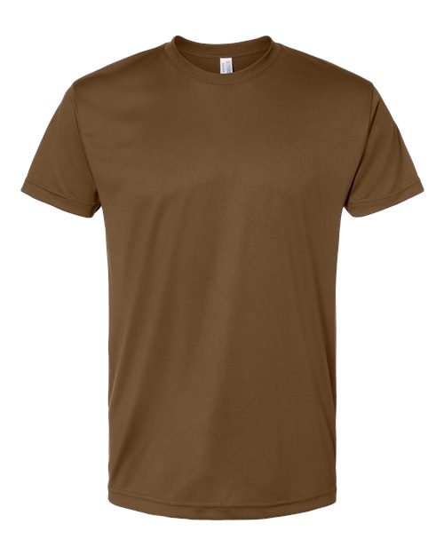 Unisex USA-Made Performance T-Shirt - Coyote Brown Front