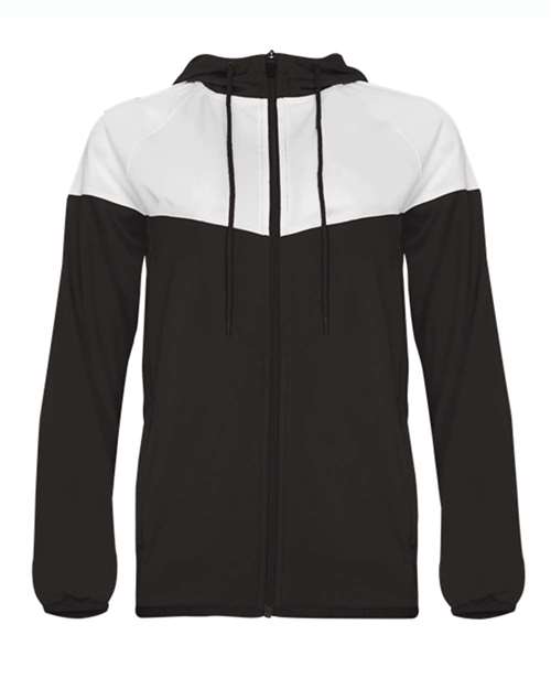 Women's Sprint Outer-Core Jacket - Black/ White Front