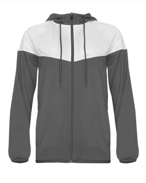 Women's Sprint Outer-Core Jacket - Graphite/ White Front