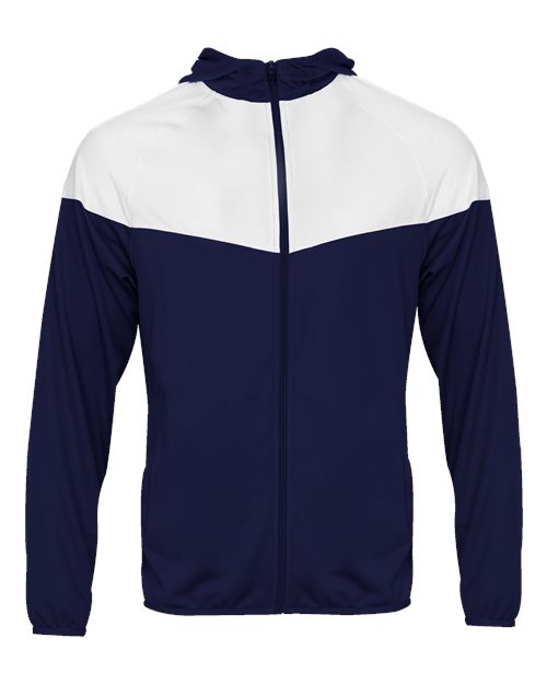 Youth Sprint Outer-Core Jacket - Navy/ White Front