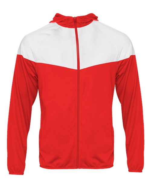 Youth Sprint Outer-Core Jacket - Red/ White Front