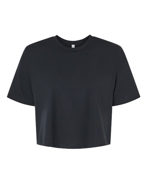 Women's Jersey Crop Tee - Black Front