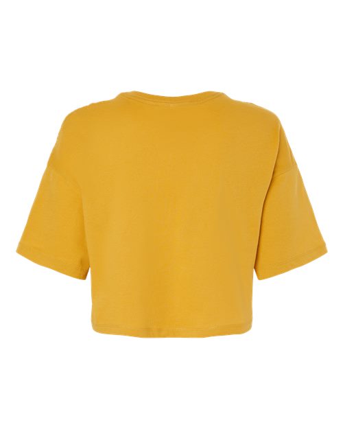 Women's Jersey Crop Tee - Mustard Back