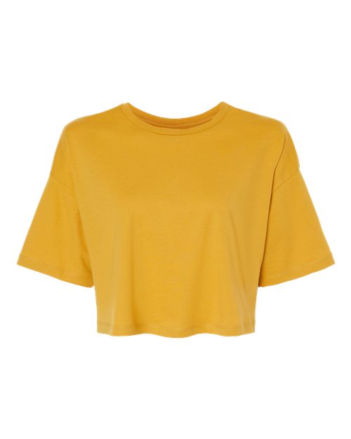 Women's Jersey Crop Tee - Mustard Front