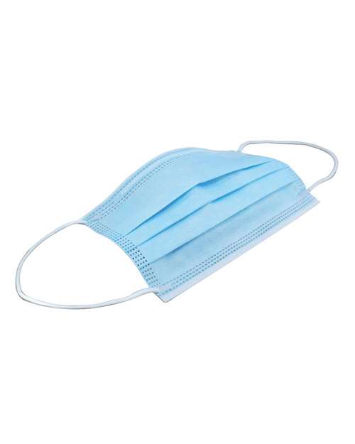3-Ply Face Mask - Light Blue Front