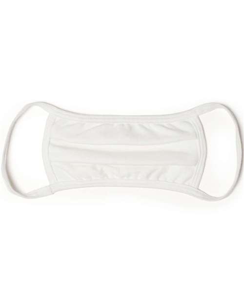 3-Ply Cotton Face Mask - White Back