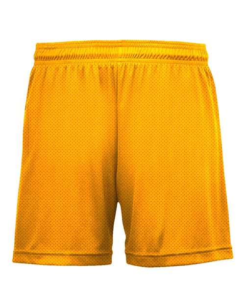 Women's Mesh Shorts - Gold Back