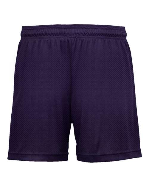 Women's Mesh Shorts - Purple Back
