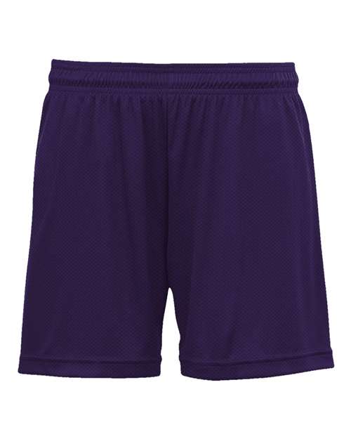 Women's Mesh Shorts - Purple Front