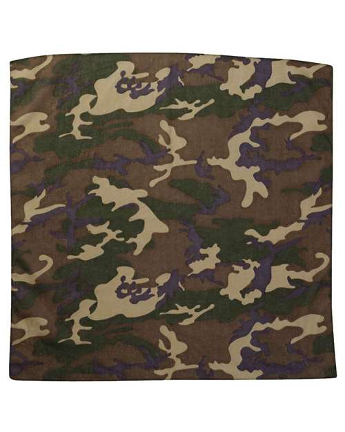 ValuMask Bandana - Green Camo Front