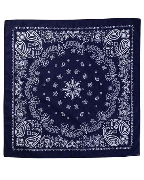 ValuMask Bandana - Navy Paisley Front