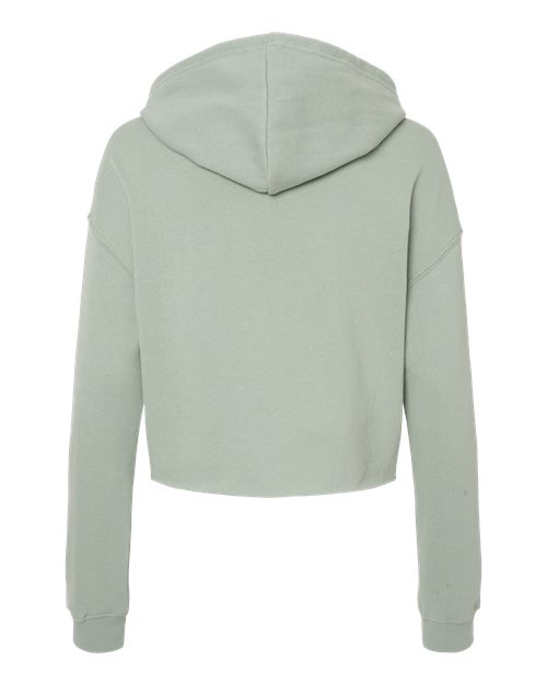 Women’s Lightweight Crop Hooded Sweatshirt - Sage Back