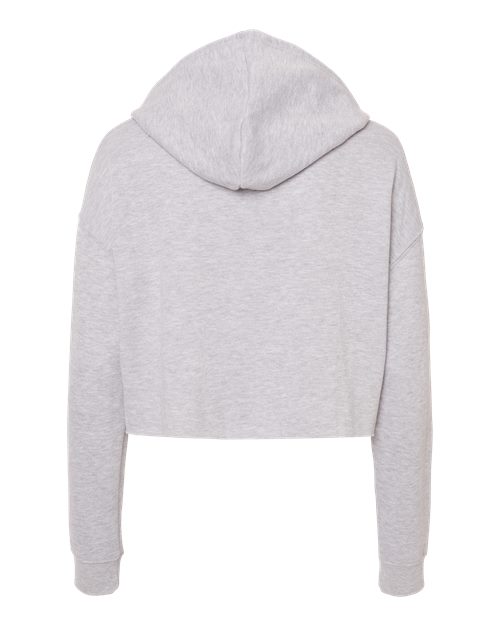 Women’s Lightweight Crop Hooded Sweatshirt - Grey Heather Back
