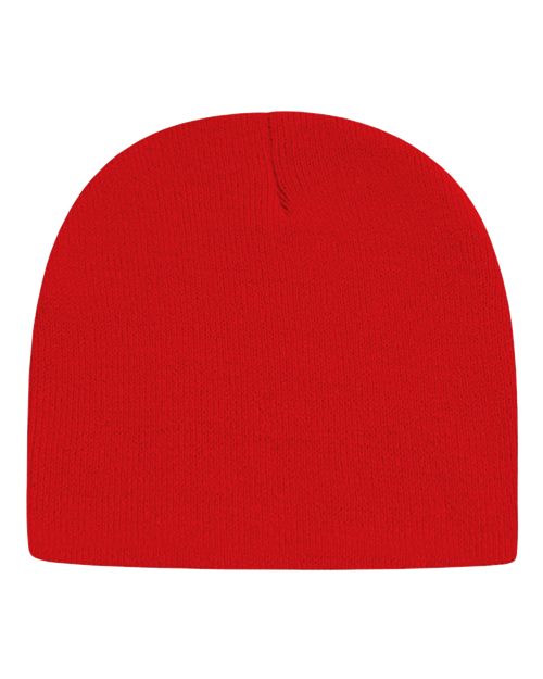 USA-Made 8 1/2" Beanie - True Red Back