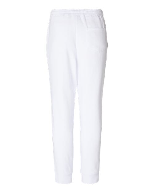 Men's Midweight Fleece Sweatpants - White Back
