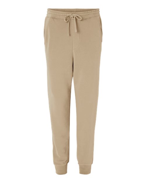Unisex Pigment-Dyed Fleece Sweatpants - Pigment Sandstone Front