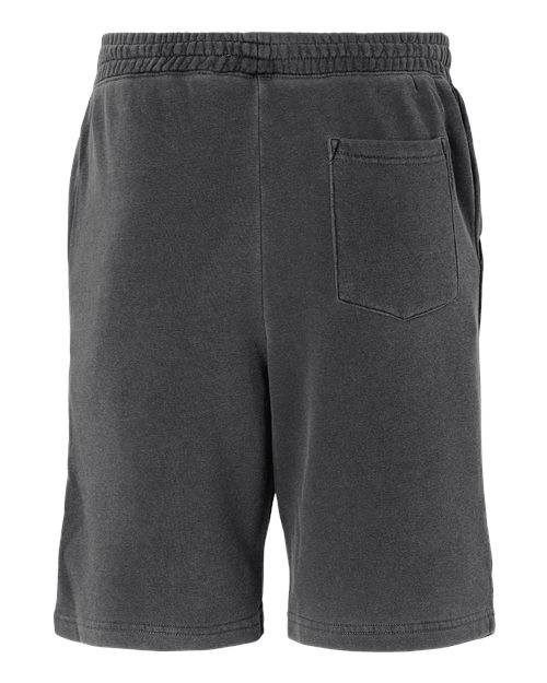 Unisex Pigment-Dyed Fleece Shorts - Pigment Black Back