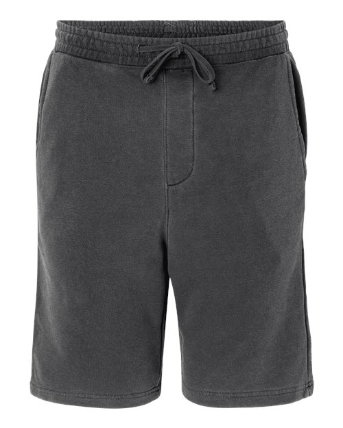 Unisex Pigment-Dyed Fleece Shorts - Pigment Black Front