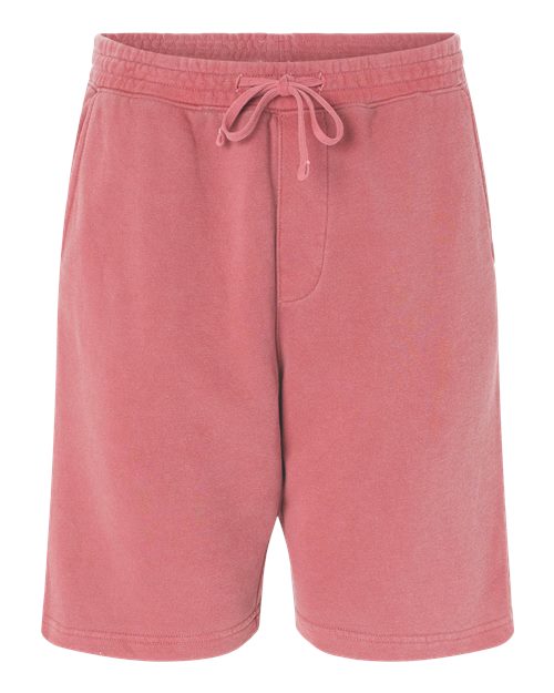 Unisex Pigment-Dyed Fleece Shorts - Pigment Pink Front