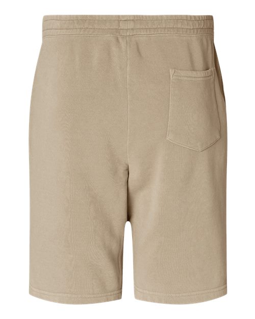 Unisex Pigment-Dyed Fleece Shorts - Pigment Sandstone Back